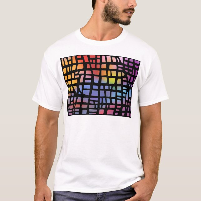 Målat glass: t shirt (Framsida)