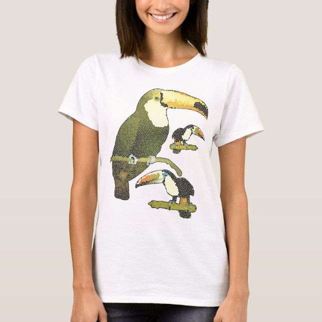 Målat glass Toucan Tee (Framsida)