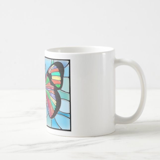 Målat glassButterly mugg (Höger)