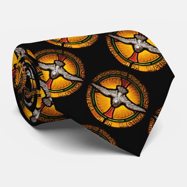 Målat glassduva slips (Rullad)