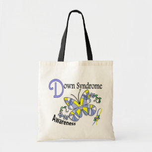 Målat glassfjäril 2 Down Syndrome Tygkasse