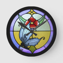 Målat glassfjäril