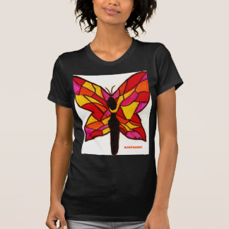 målat glassfjäril tee