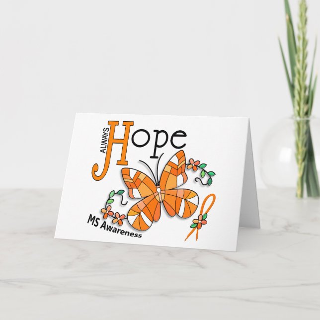 Målat glassfjärilsms kort (Framsida)