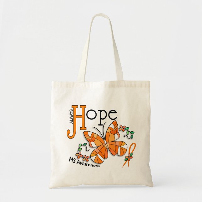 Målat glassfjärilsms tygkasse (Framsidan)