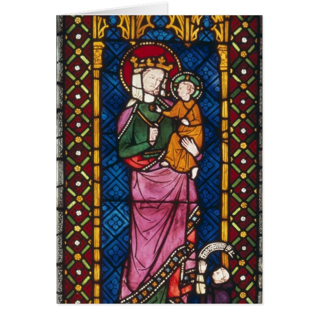 Målat glassfönster hälsningskort (Framsidan)