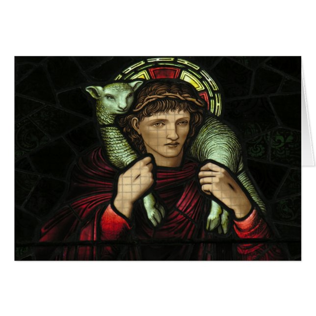 Målat glassfönster hälsningskort (Framsidan Horizontal)