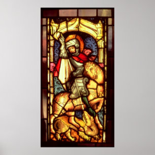Målat glassfönster poster