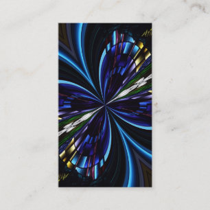 Målat glassfönsterKaleidoscope 9 Visitkort