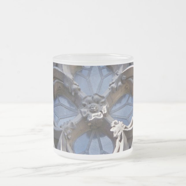 Målat glassfönstermugg frostad glasmugg (Center)