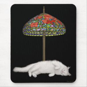 Målat glasskatt Sunlamp Mousepad Musmatta