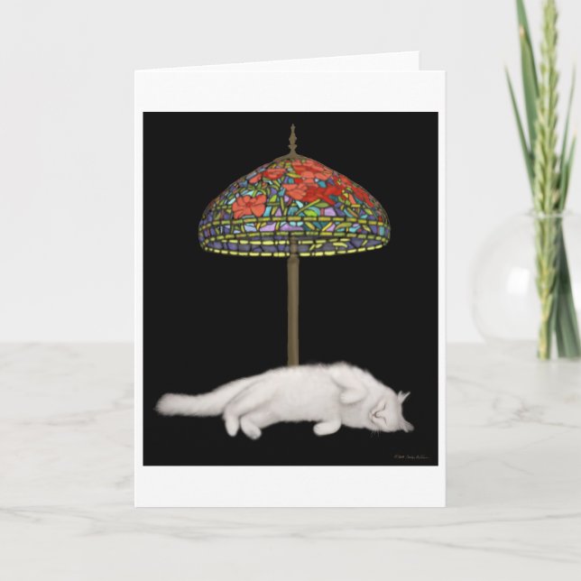 Målat glasskattSunlamp kort (Framsida)