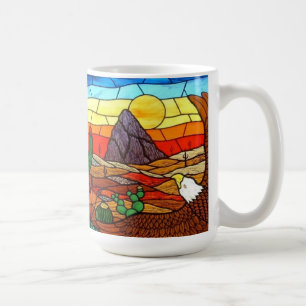 MÅLAT GLASSKONST vid David smedMUGG 01 Kaffemugg