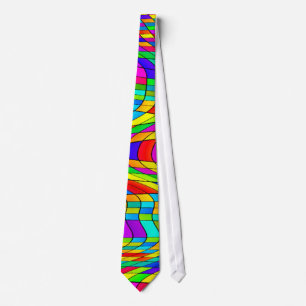 Målat glasskonstTie Slips