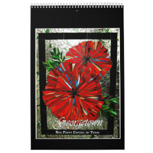Målat glassmosaikkalender kalender