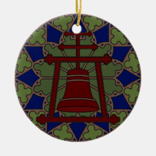 Målat glassRaincross Tri design Julgransprydnad Keramik