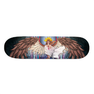 Målat glassskateboard skateboard bräda 21,5 cm