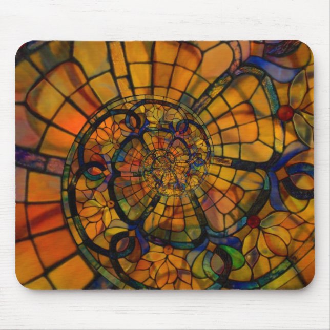 Målat glassspiral musmatta (Framsidan)