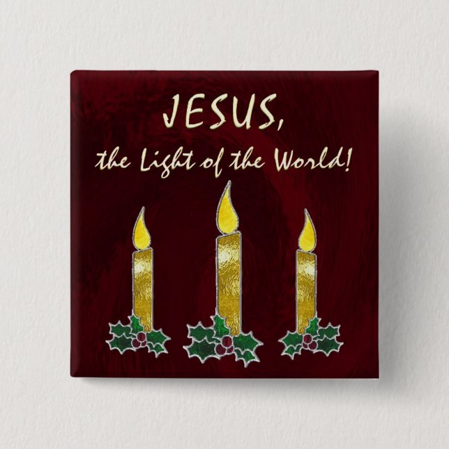 Målat glassstearinljus knapp (Framsida)