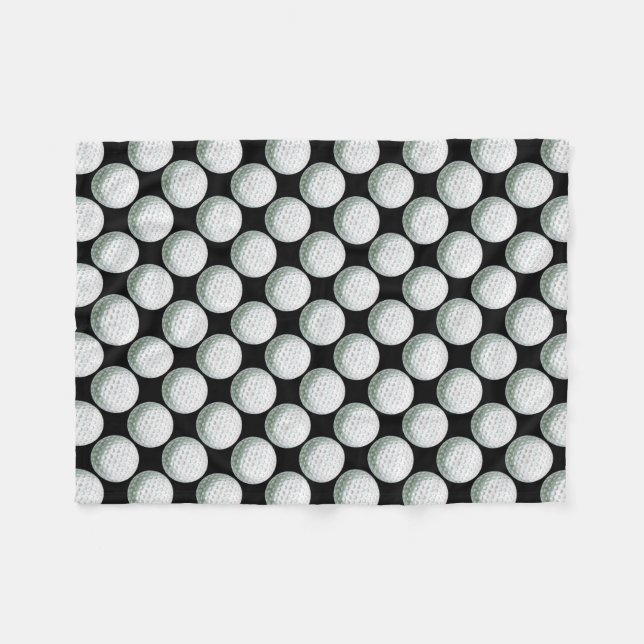 Målat golfbollmönster fleecefilt (Framsidan (Horisontell))