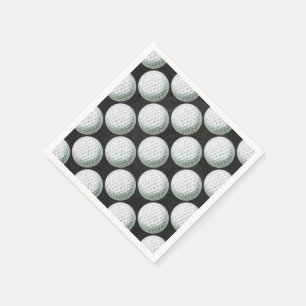 Målat golfbollmönster pappersservett