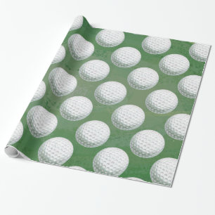 Målat golfbollmönster presentpapper