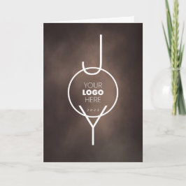 Målat JOY Cocoa Brown Foldad Business Helgkort