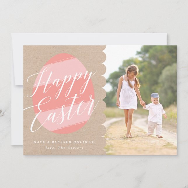 Målat kort för äggfotopåsk (Framsida)