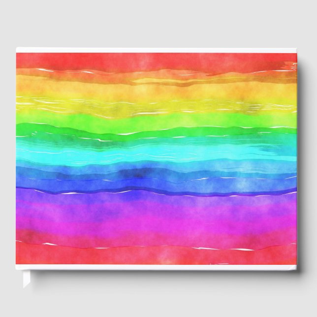 Målat regnbåge gästböcker (Framsida)