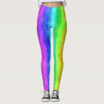 Målat regnbåge leggings<br><div class="desc">Den här designen har en barnliknande målning av en regnbåge på olika ljusa färger. Det kommer att le på till och med den vackraste ansikte!</div>