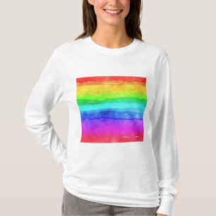 Målat regnbåge t shirt