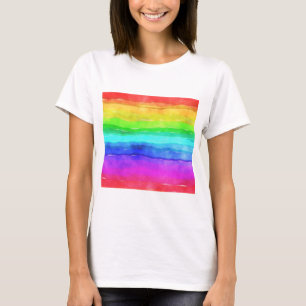 Målat regnbåge t shirt