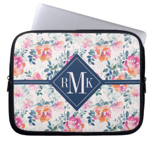 Målat romönster för Monogram Laptop Fodral