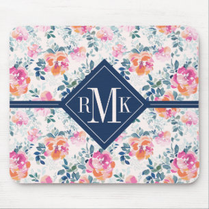 Målat romönster för Monogram Musmatta