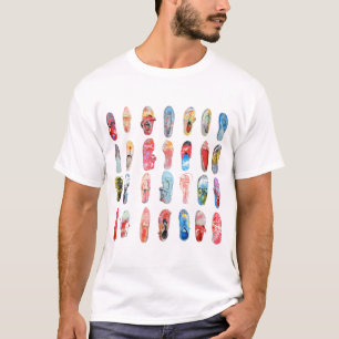 Målat skor T-tröja T-shirt