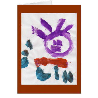 Målat solkort hälsningskort