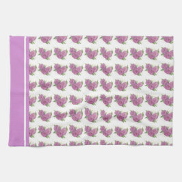 (målat) Teshandduk av Lavender ro Kökshandduk