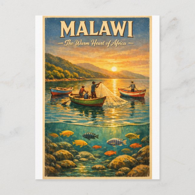 MALAWI – Afrikas varma hjärta Vykort (Framsida)