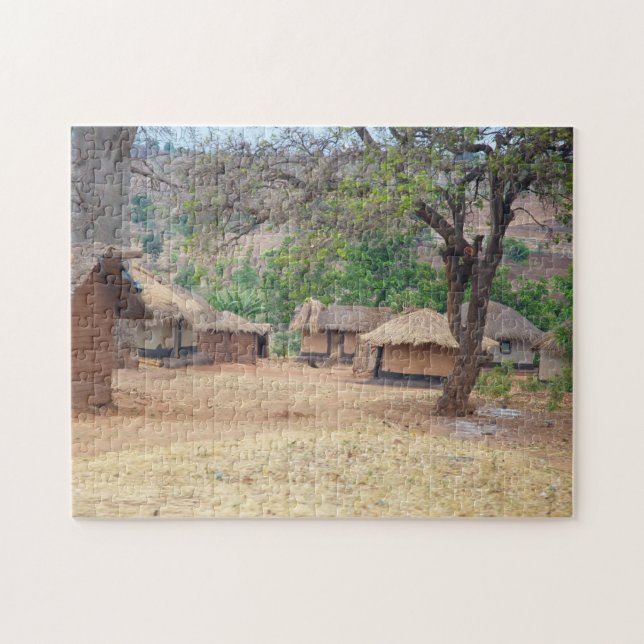 Malawi byhus. pussel (Horisontell)