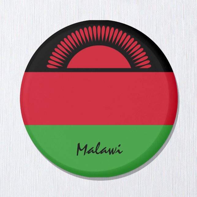 Malawi flagga & African - trip/sportfantasts Magnet (Skapare uppladdad)