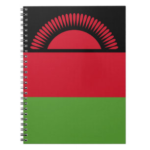 Malawi flagga anteckningsbok