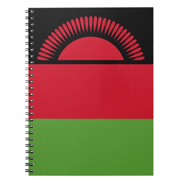 Malawi flagga anteckningsbok (Framsidan)