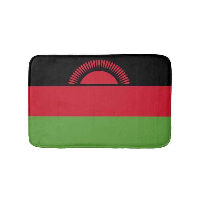 Malawi flagga badrumsmatta (Framsidan)