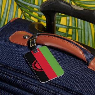 Malawi flagga bagagebricka