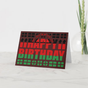 Malawi Flagga Birthday Card Kort