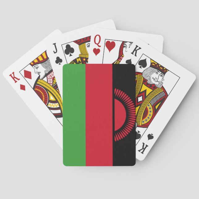 Malawi Flagga Casinokort (Baksidan)