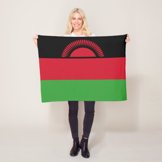 Malawi Flagga Fleecefilt (På plats)