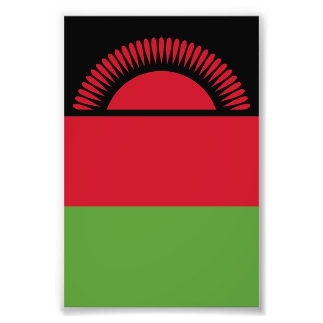 Malawi flagga fototryck (Framsidan)