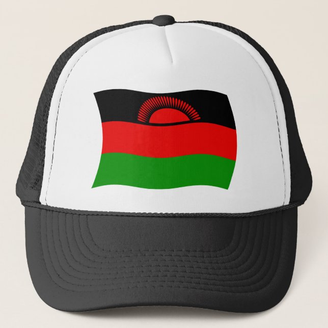 Malawi Flagga Hatt Keps (Framsida)