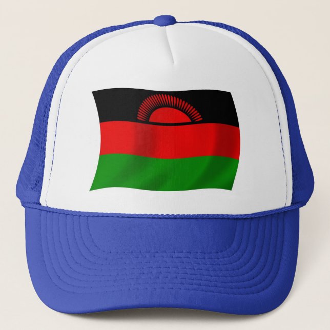 Malawi Flagga Hatt Keps (Framsida)